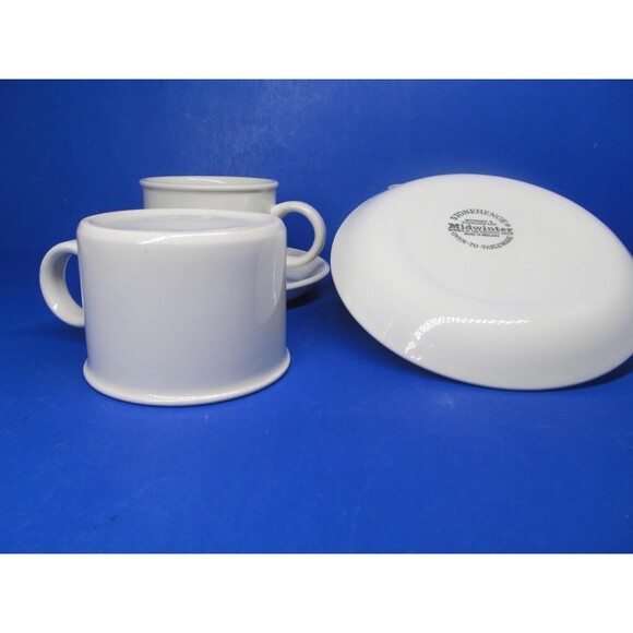 Midwinter Stonehenge Set Of 3 White Cups With Saucers VGC Wedgwood Group - Picture 8 of 10